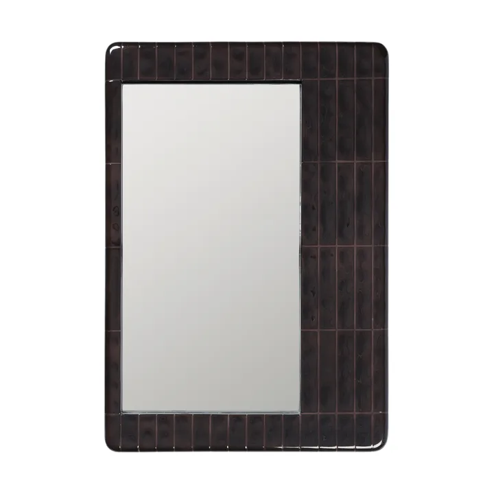 Tiling spiegel - Dark chocolate, 59x85 cm - Ferm Living