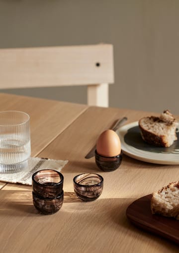 Tinta eierdoppen 4-pack Ø4,8 cm - Deep Brown - Ferm Living