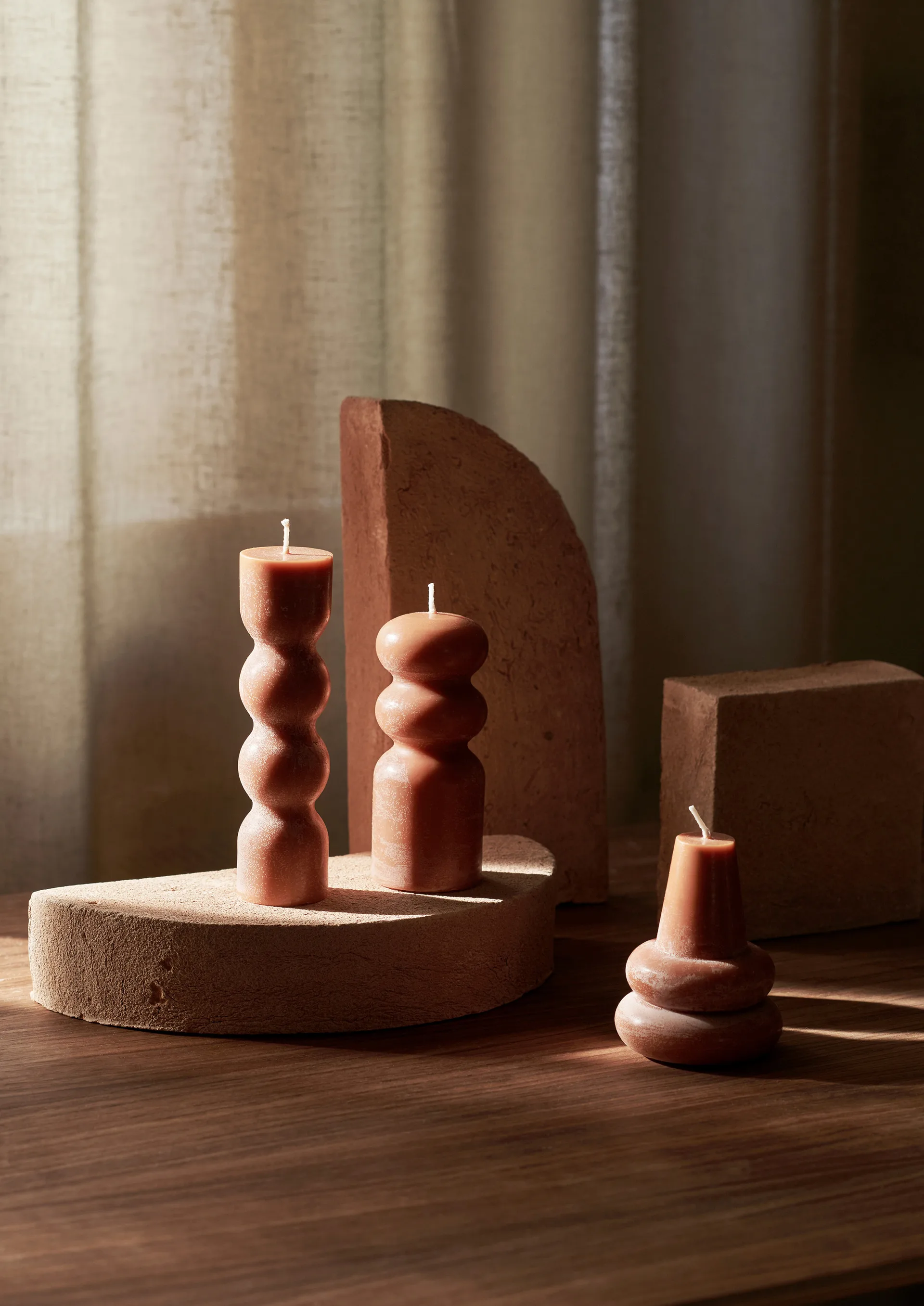 Torno kaarsen 3-pack Ø4 cm, Amber Ferm Living