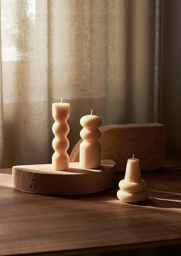 Torno kaarsen 3-pack Ø4 cm, Pale Yellow Ferm Living