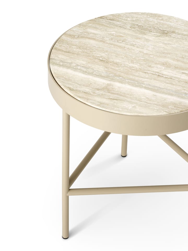 Travertine salontafel Ø40 cm, Cashmere Ferm Living