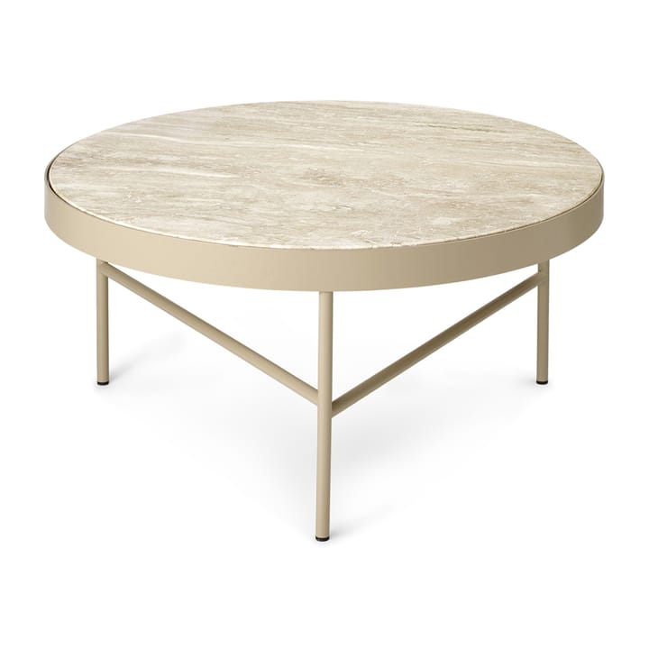Travertine salontafel Ø70,5 cm - Cashmere - Ferm LIVING