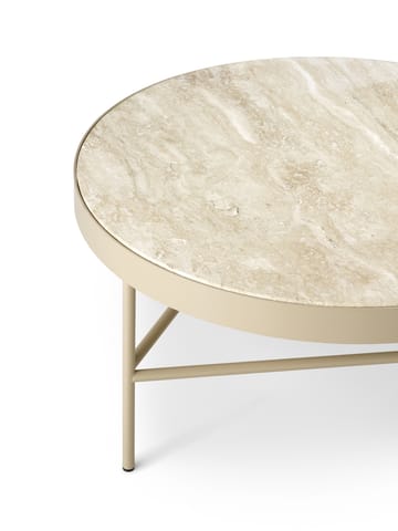 Travertine salontafel Ø70,5 cm - Cashmere - Ferm Living