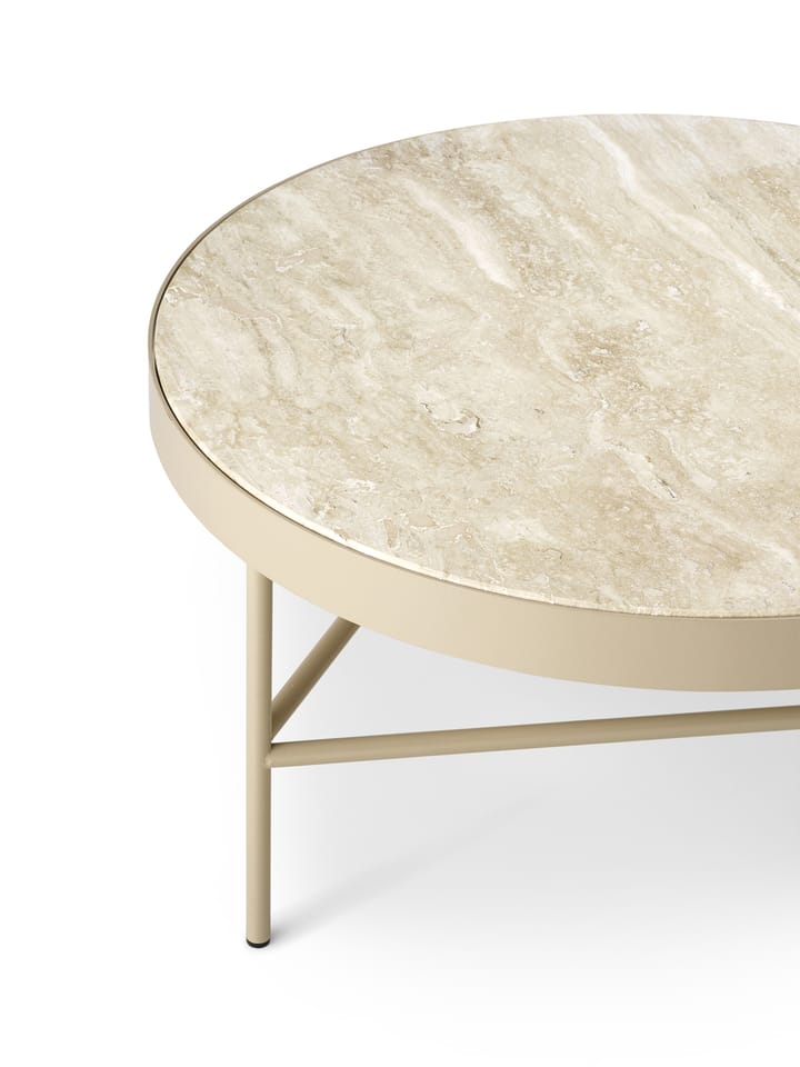 Travertine salontafel Ø70,5 cm, Cashmere Ferm Living