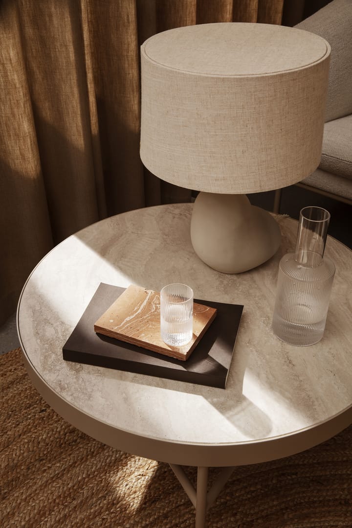 Travertine salontafel Ø70,5 cm, Cashmere Ferm Living
