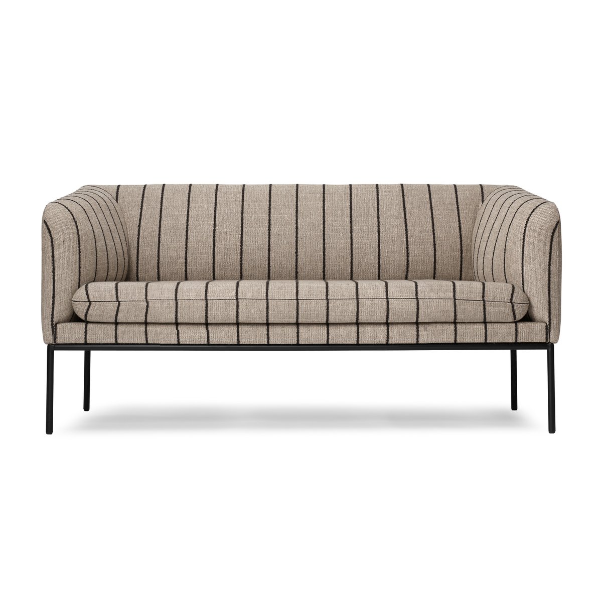 Ferm Living Turn bank 2-zits Pasadena (gestreept) | Scandinavisch Interieur | Bankstellen | Beige