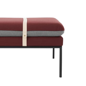 Turn Daybed - stof fiord by kvadrat donkerblauw, zwart onderstel - Ferm Living