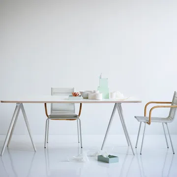 Turn Daybed - stof fiord by kvadrat donkerblauw, zwart onderstel - Ferm Living
