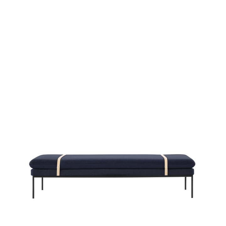 Turn Daybed - stof wool blue, zwart onderstel - Ferm LIVING