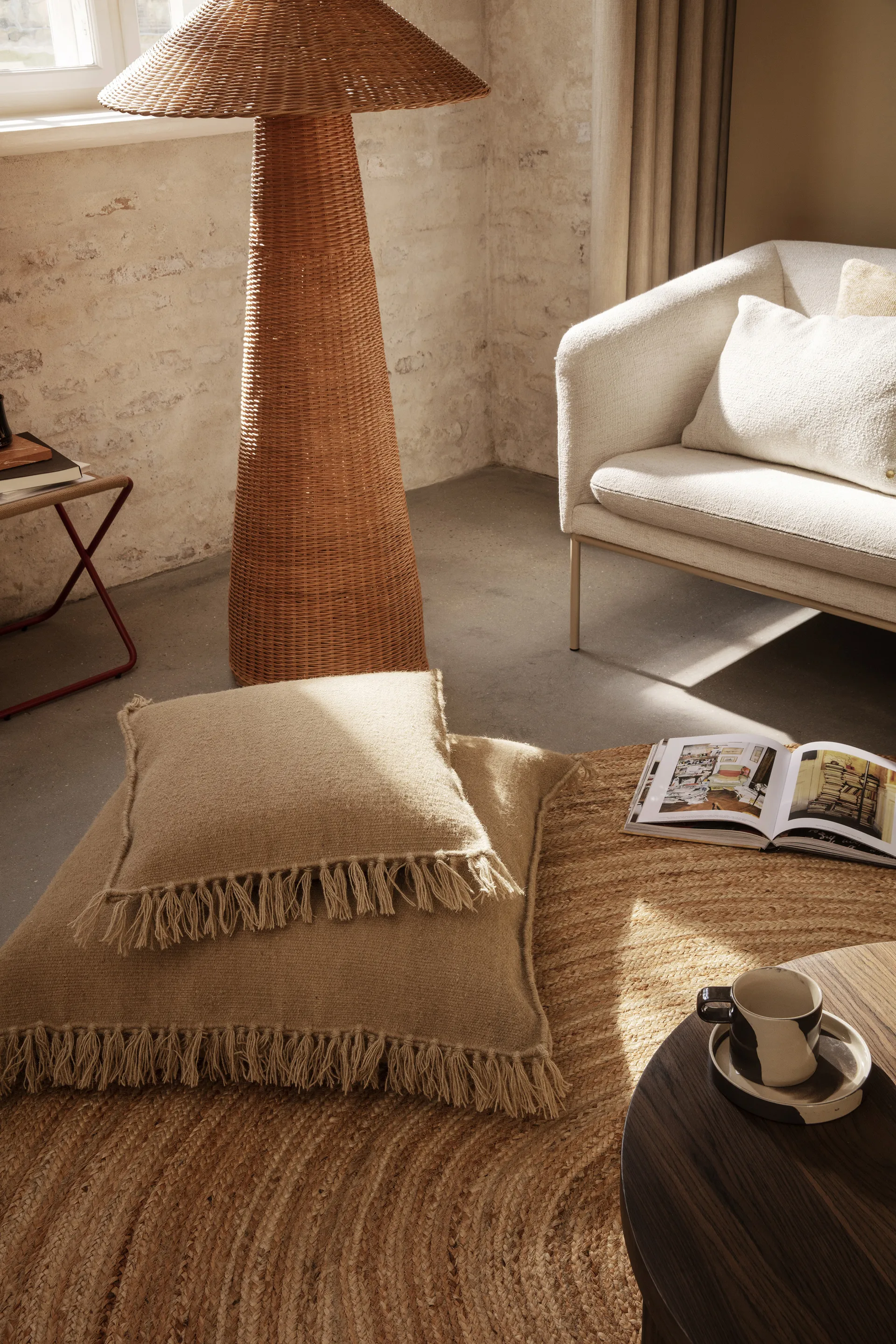 Turn fauteuil, Cashmere bouclé offwhite Ferm Living