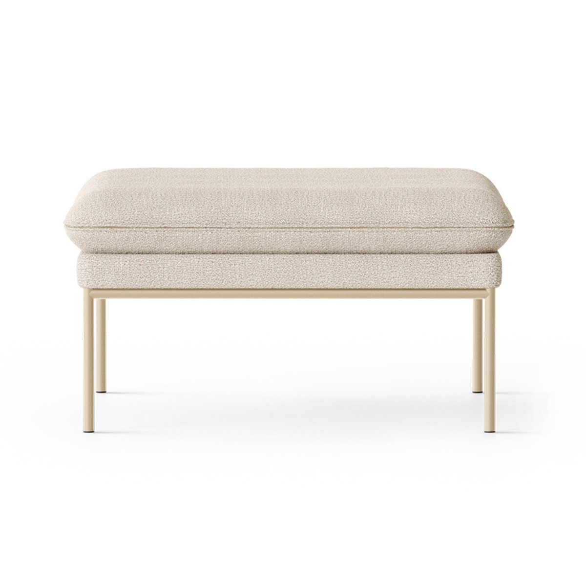 ferm LIVING Turn pouf zitpoef Cashmere bouclé offwhite