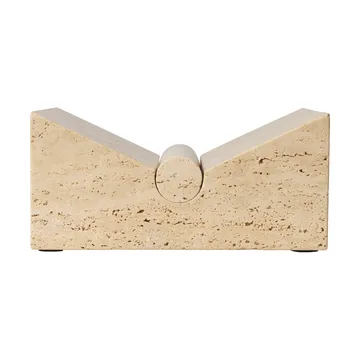 Tvara boekenstandaard - Travertin, 22x22 cm - Ferm Living