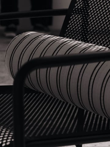 Twill bolster cylinderkussen - Off-white-black - Ferm Living