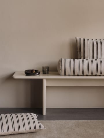 Twill kussenhoes 40x60 cm - Off-white-black - Ferm Living