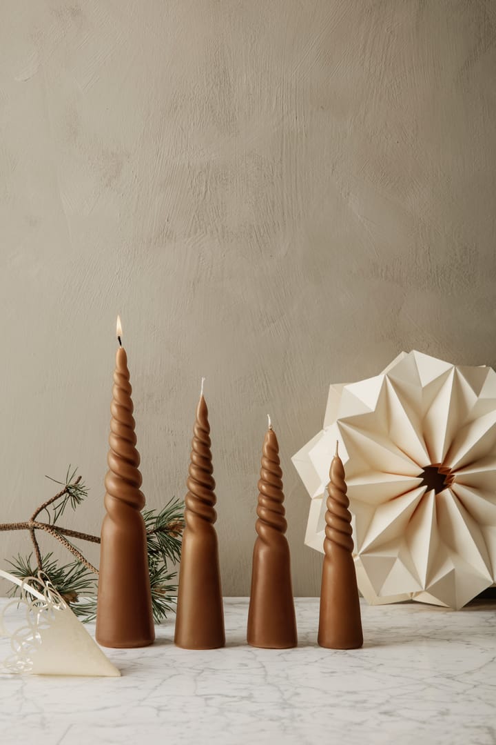 Twisted candles gedraaide kaarsen 4-pack, Straw Ferm Living