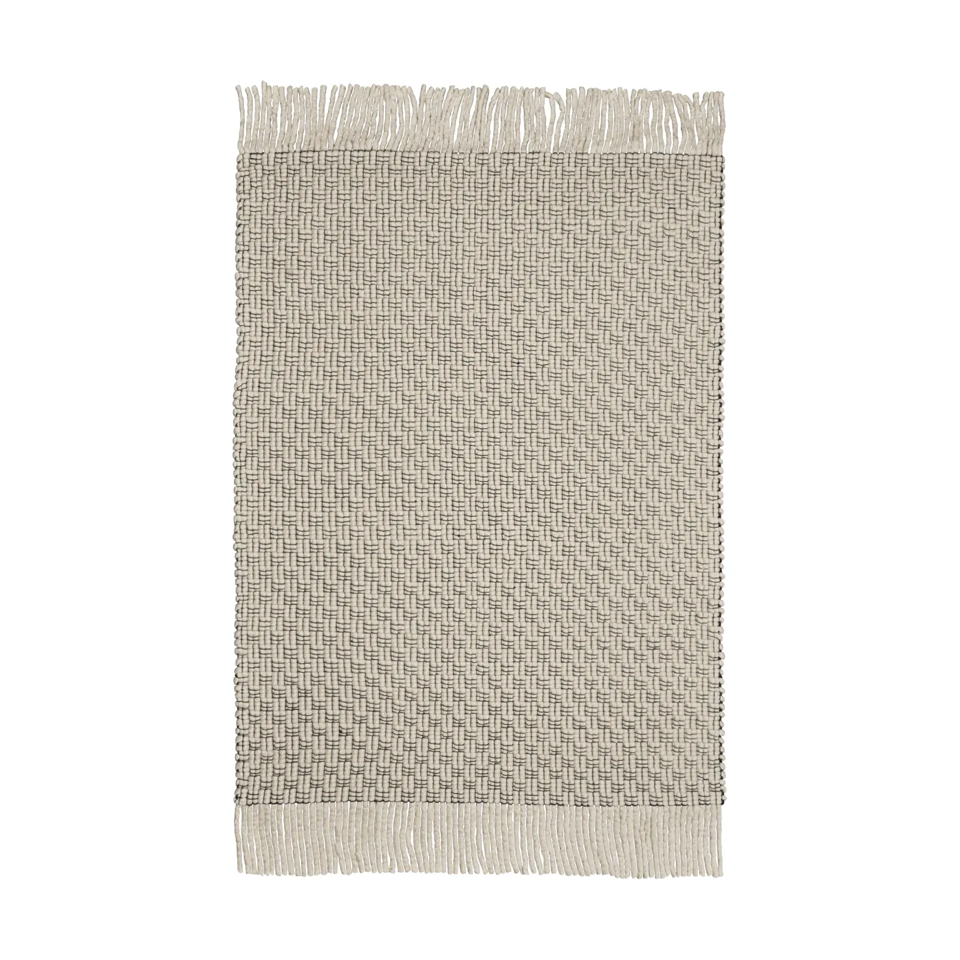 Udo vloerkleed, Off-white-black, 140x200 cm Ferm Living