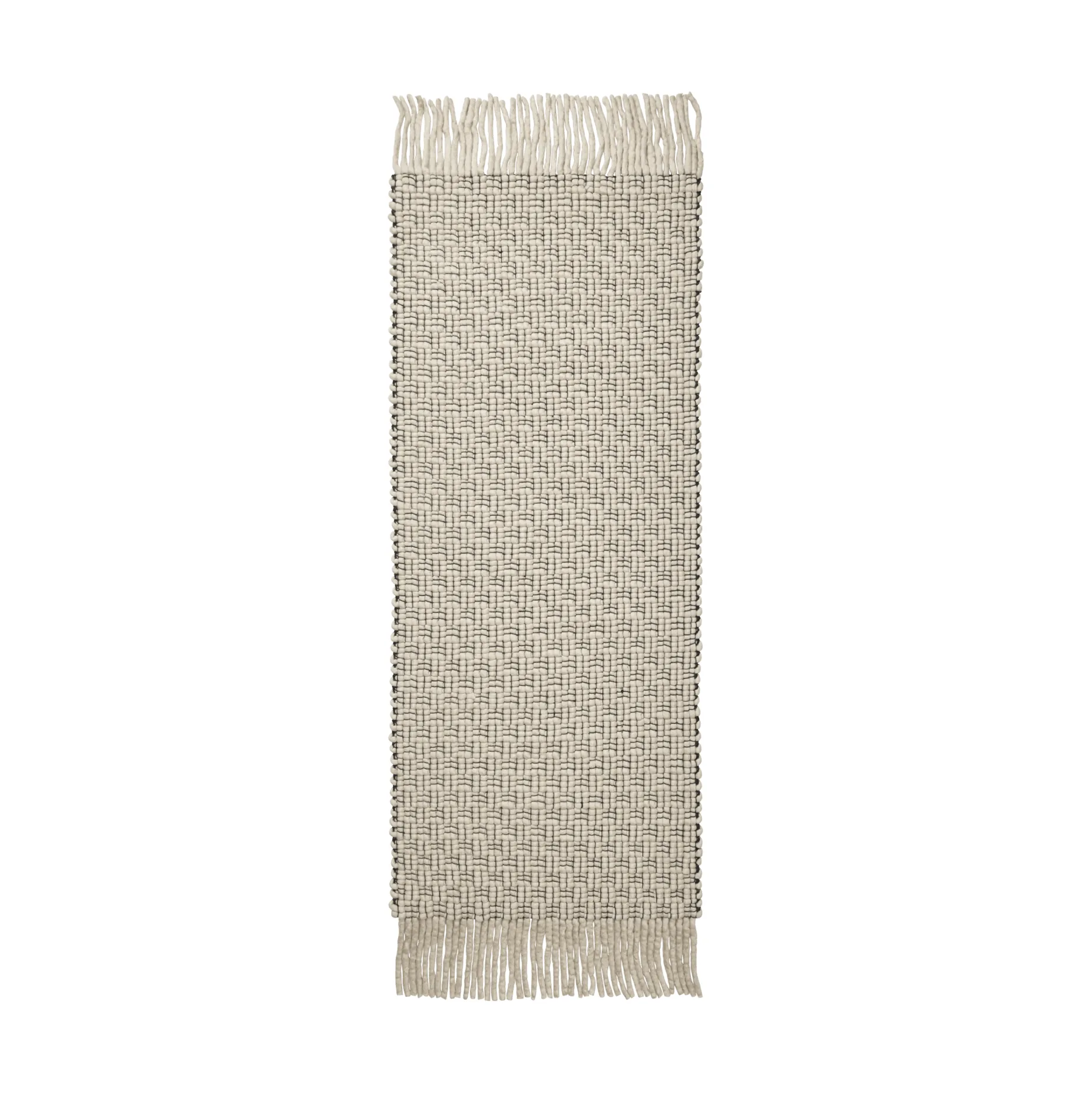 Udo vloerkleed, Off-white-black, 80x200 cm Ferm Living