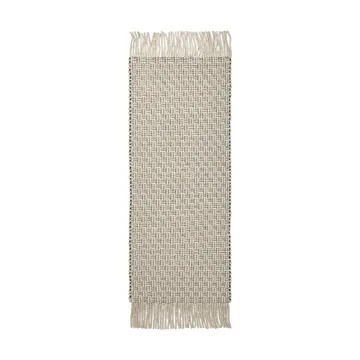 Udo vloerkleed - Off-white-black, 80x200 cm - Ferm Living