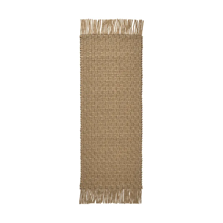 Udo vloerkleed - Tan-black, 80x200 cm - Ferm Living