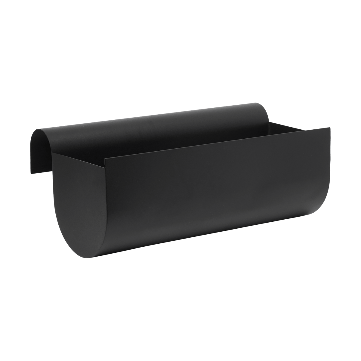 Ferm Living Uma balkonbak medium 45 cm Black | Scandinavisch Interieur | Bloempotten | Zwart