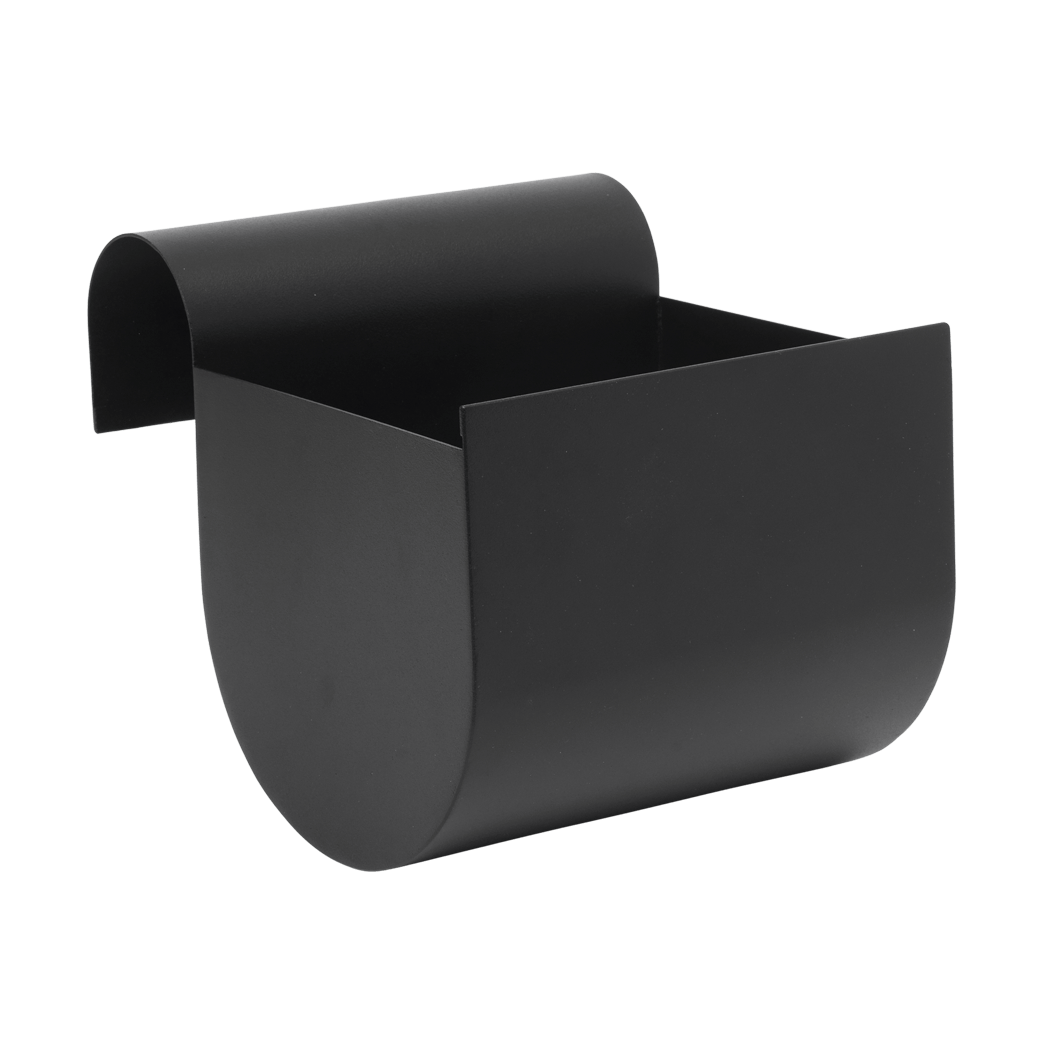 Ferm Living Uma balkonbak small 20 cm Black | Scandinavisch Interieur | Bloempotten | Zwart