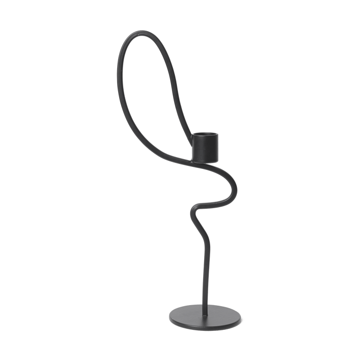 Valse kandelaar high - Zwart - Ferm Living