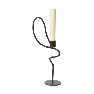 Valse kandelaar high - Zwart - Ferm Living