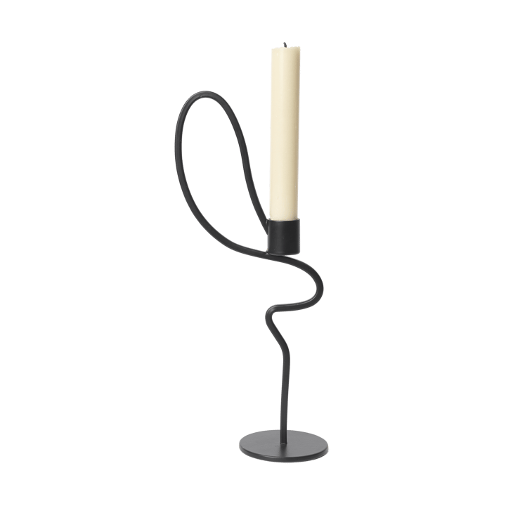 Valse kandelaar high, Zwart Ferm Living