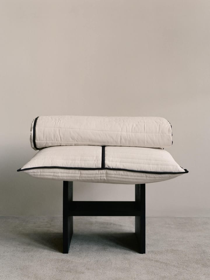Vari gewatteerde sprei, Natural-dark chocolate, 260x180 cm Ferm Living