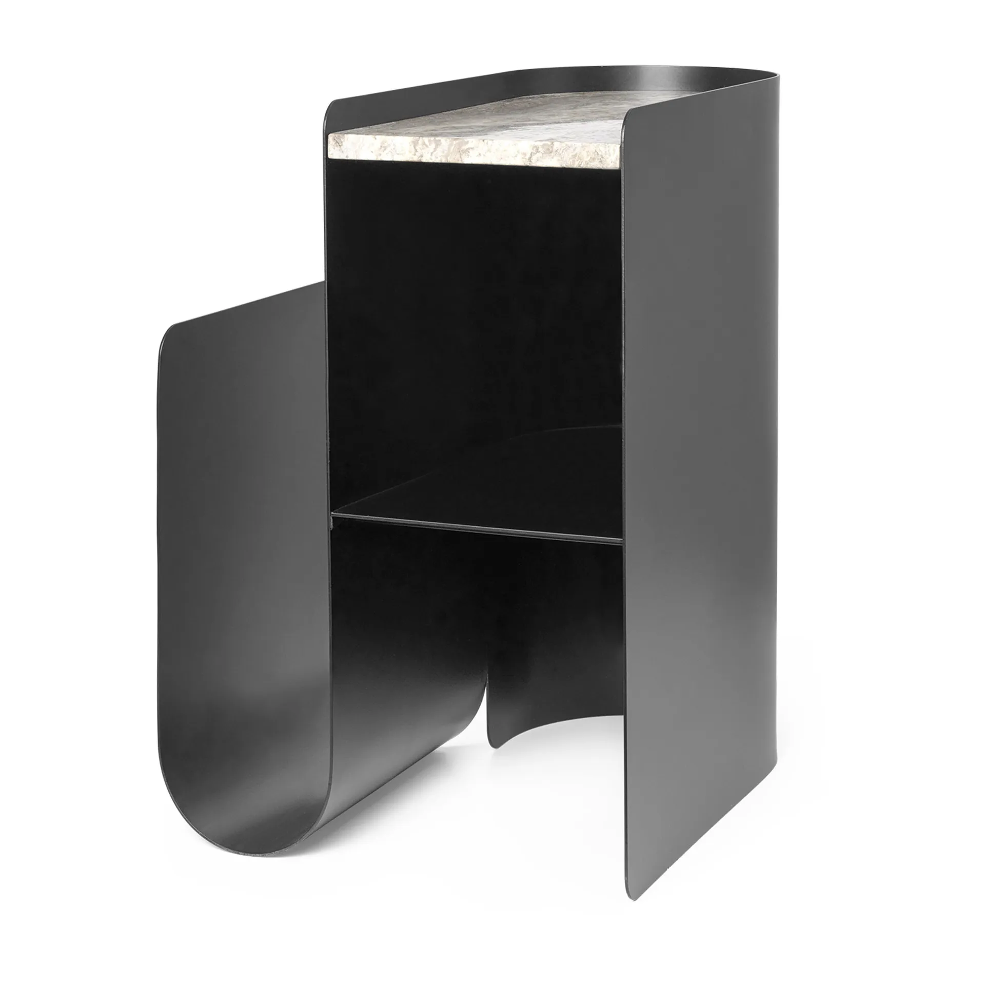 Vault bijzettafel 40,2x33,4x50 cm, Black Ferm Living