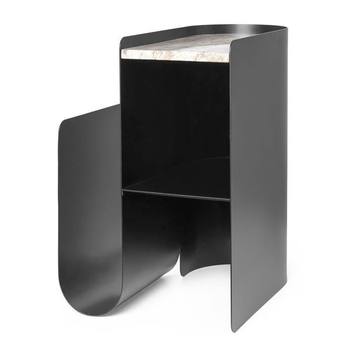 Vault bijzettafel 40,2x33,4x50 cm - Black - ferm LIVING