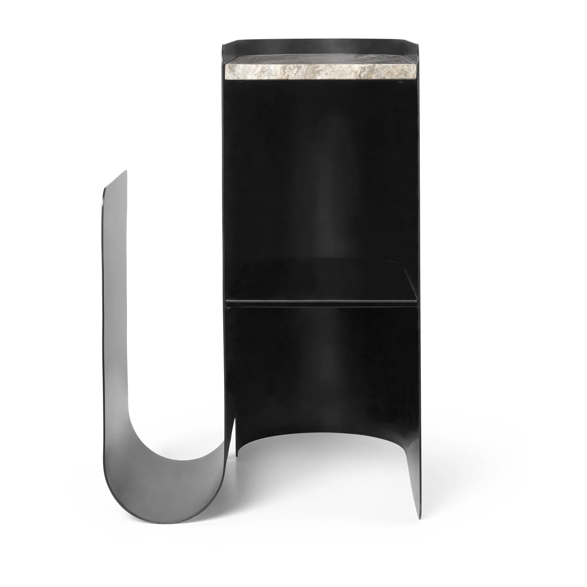 Vault bijzettafel 40,2x33,4x50 cm, Black Ferm Living