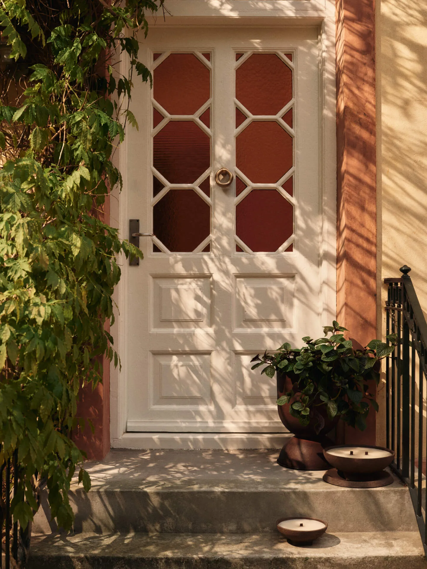 Vei buitenkaars, Bruin, Ø30x12,5 cm Ferm Living