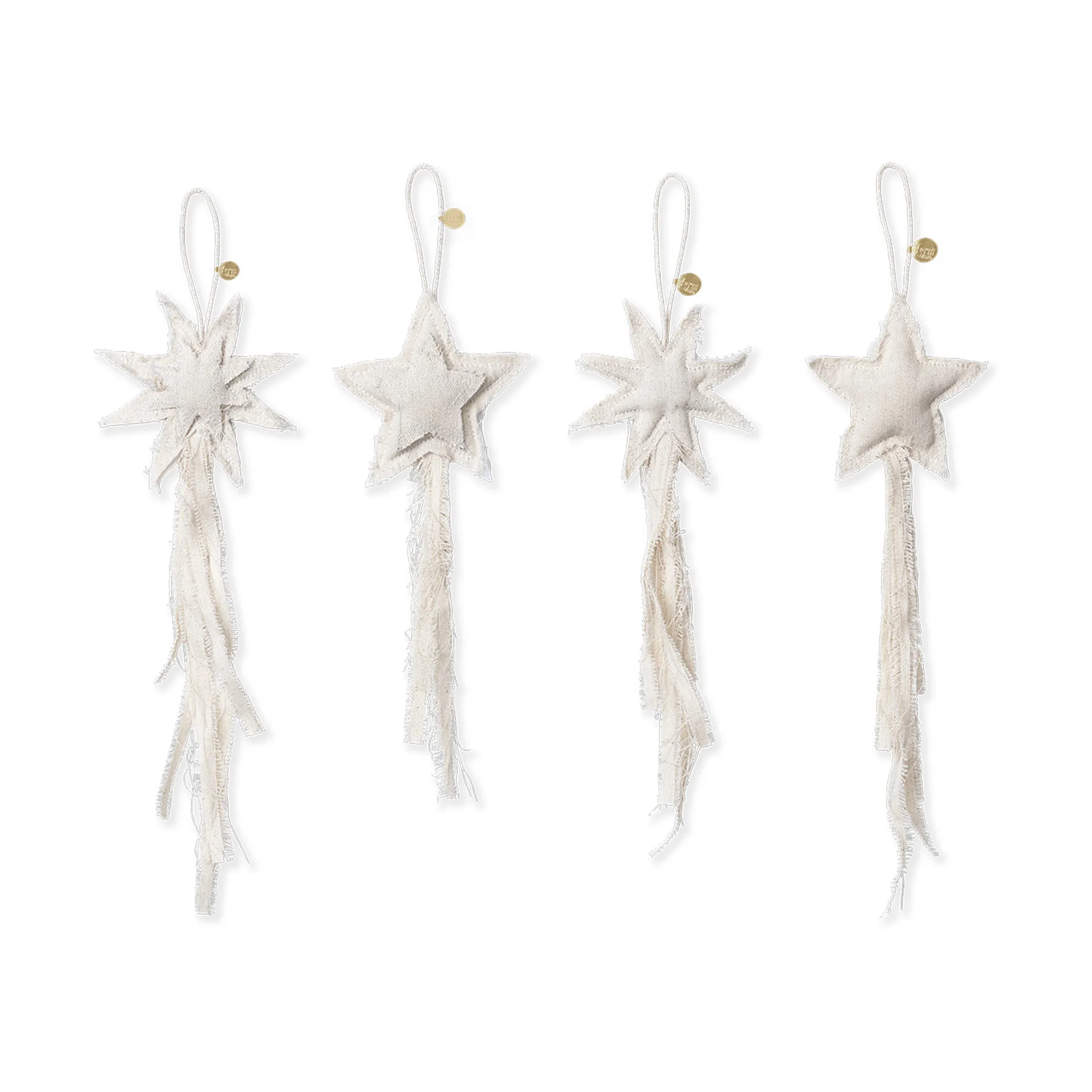 Vela Star Ornaments kerstboomhanger 4-delig, Natural Ferm Living