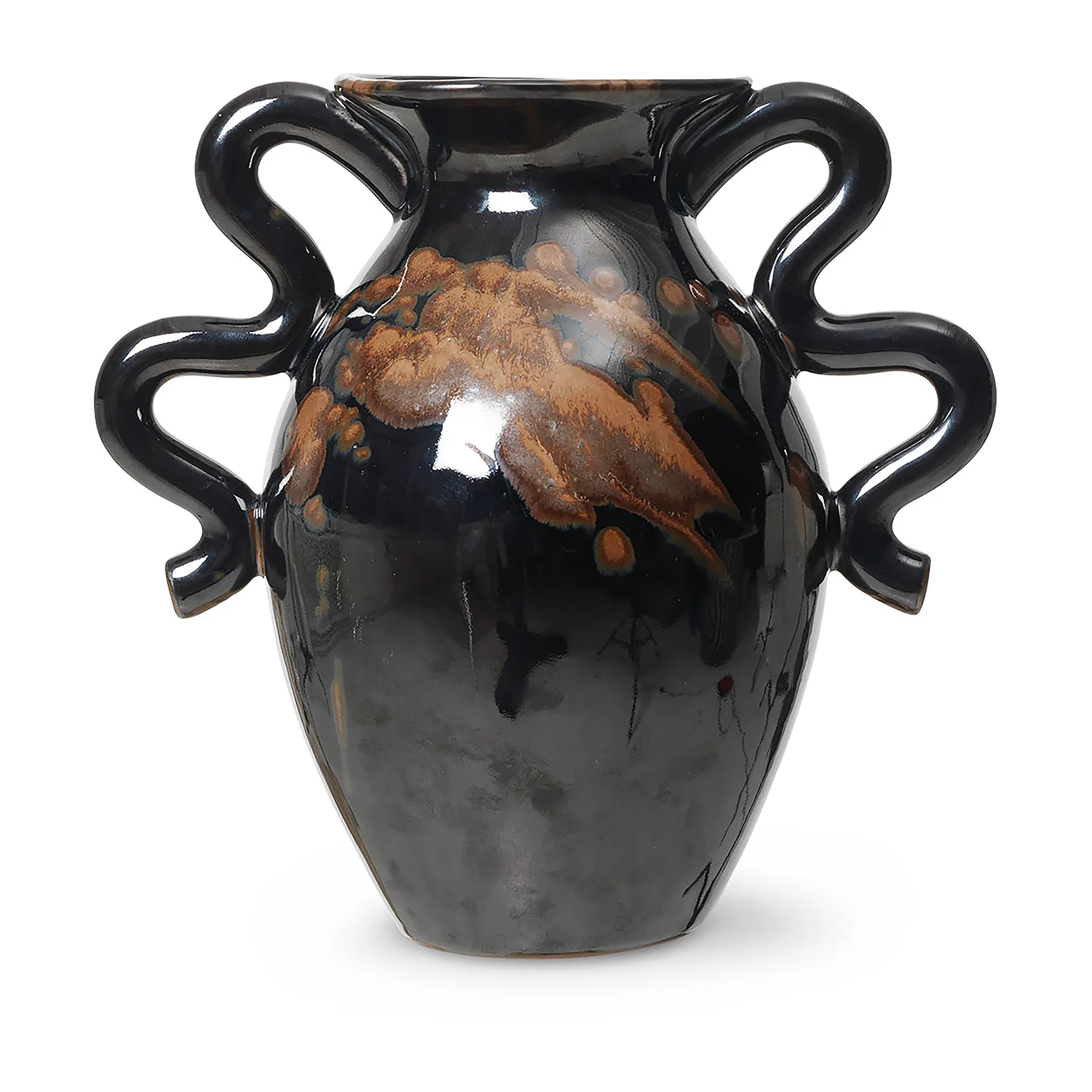Verso vaas 27 cm, Black-brown Ferm Living