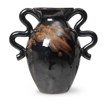 Verso vaas 27 cm - Black-brown - Ferm Living