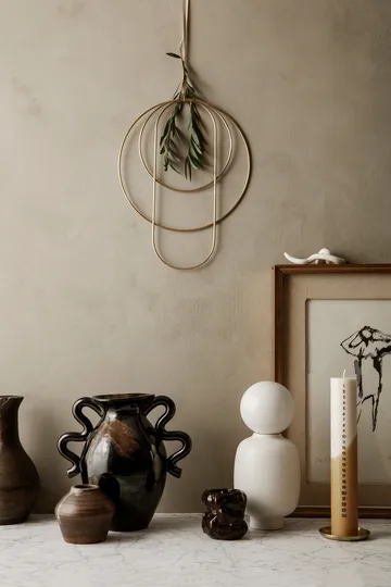 Verso vaas 27 cm - Black-brown - Ferm Living