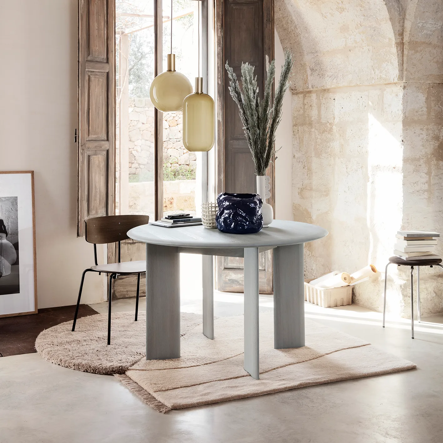 View vloerkleed 140x180 cm, Beige Ferm Living