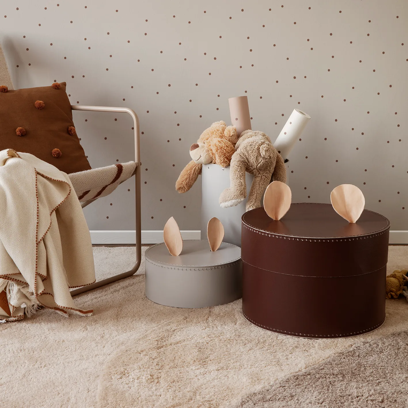 View vloerkleed 140x180 cm, Beige Ferm Living