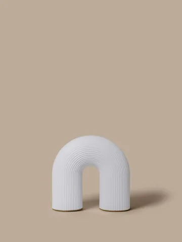 Vuelta outdoor portable tafellamp - White, 25 cm - Ferm Living