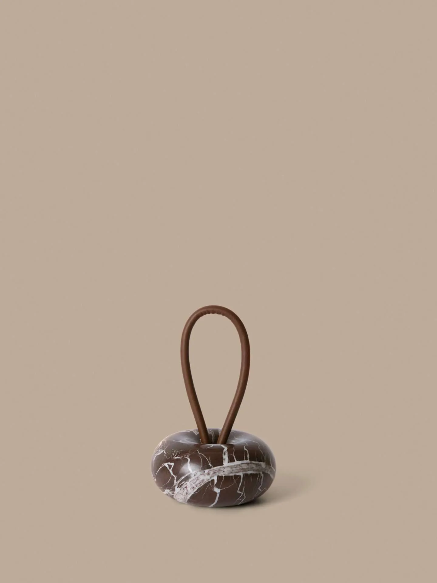 Wa deurstopper, Rosso Levanto marmor, Ø14 cm Ferm Living