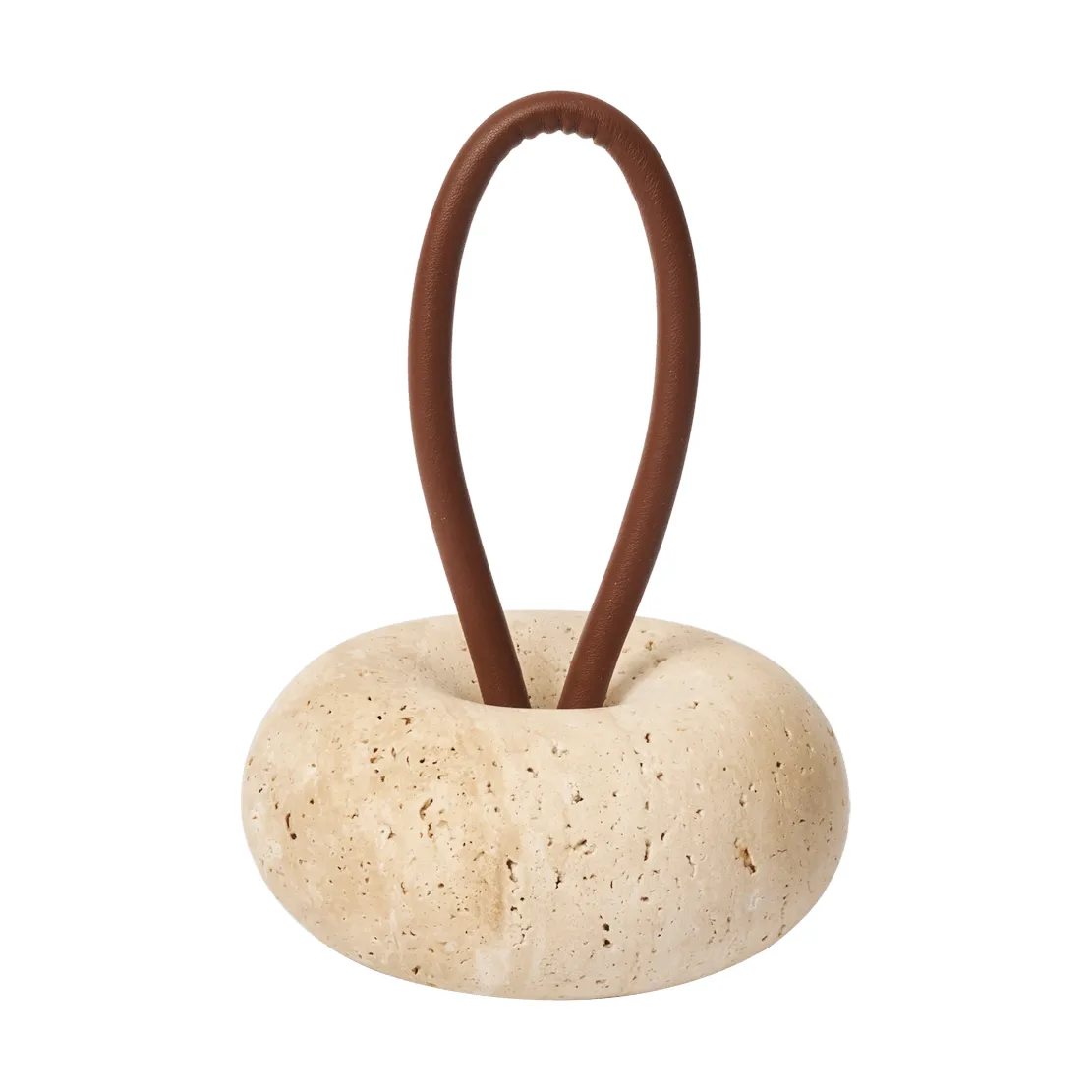 Wa deurstopper, Travertine, Ø14 cm Ferm Living
