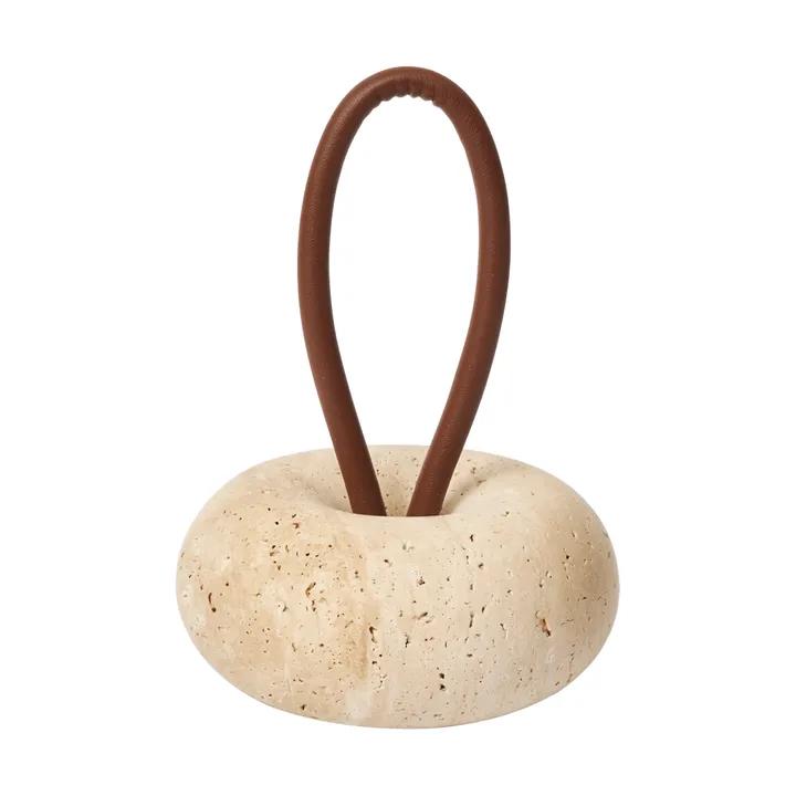 Wa deurstopper - Travertine, Ø14 cm - Ferm Living