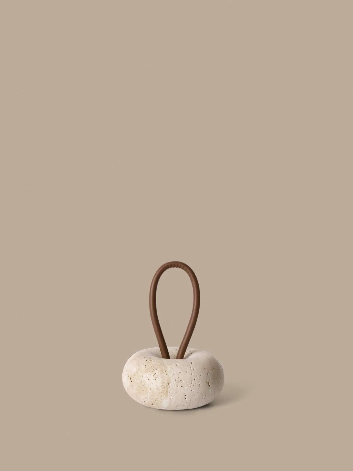 Wa deurstopper, Travertine, Ø14 cm Ferm Living