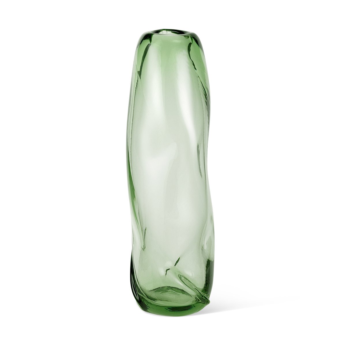 ferm LIVING Water Swirl vaas Recycled glass