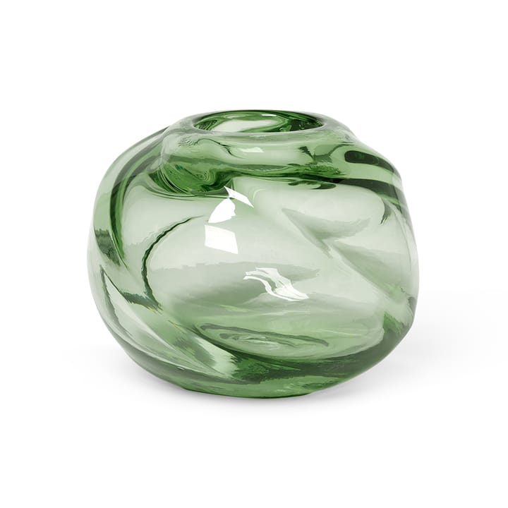 Water Swirl vaas rond Ø21 cm, Recycled glass Ferm Living