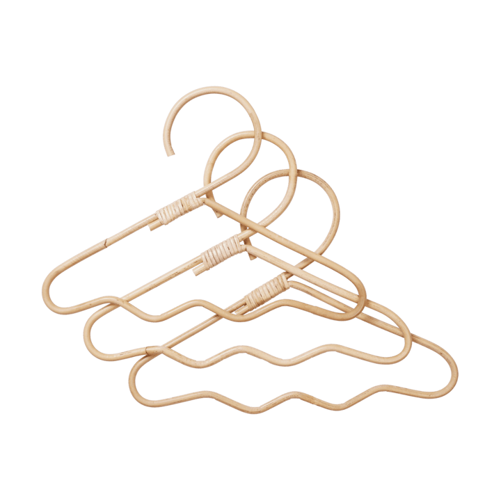 Wavi kledinghanger 3-pack - Natural - Ferm Living