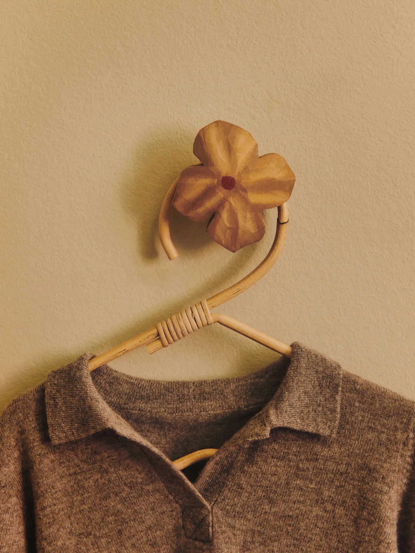 Wavi kledinghanger 3-pack, Natural Ferm Living