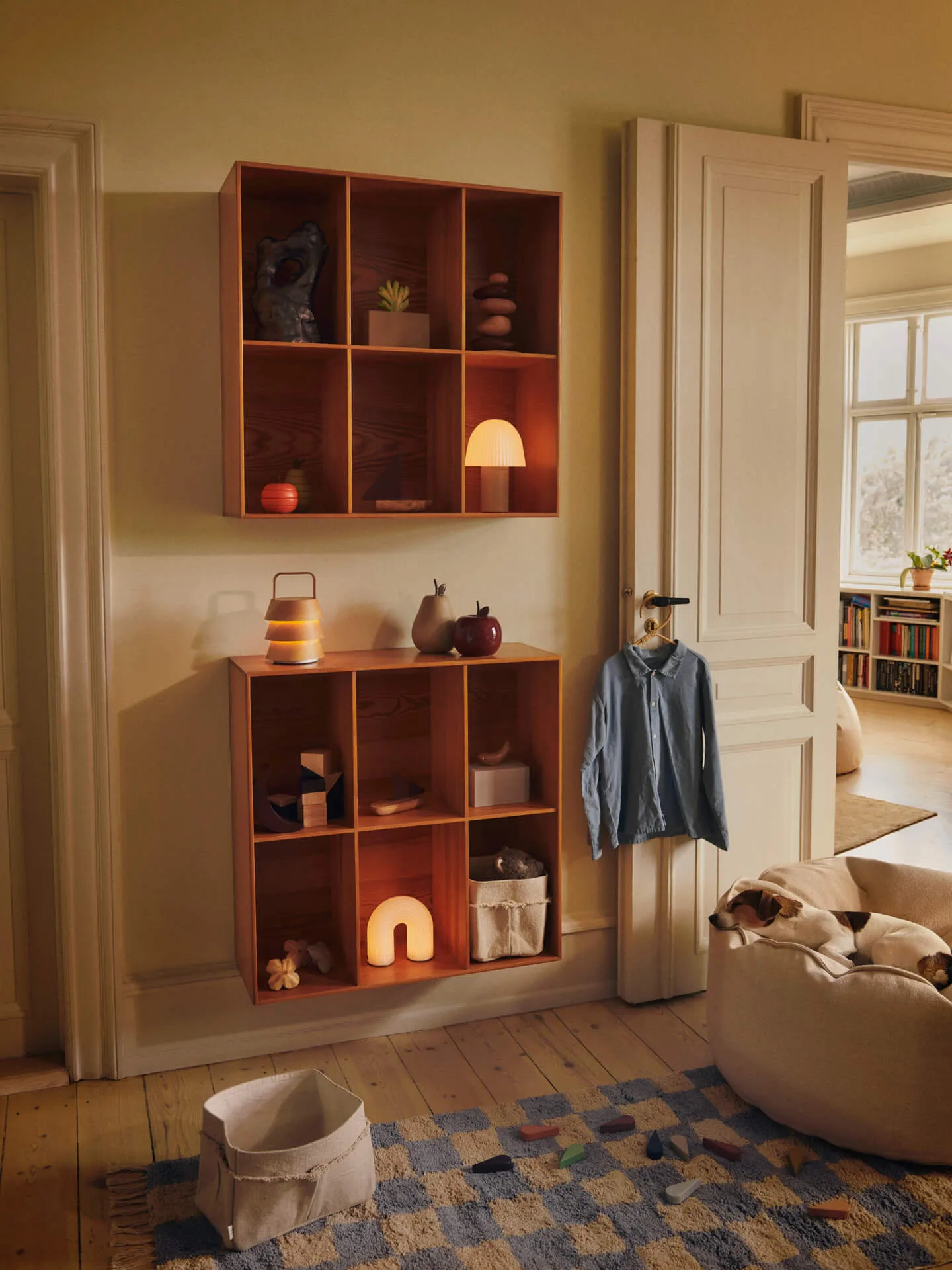 Wavi kledinghanger 3-pack, Natural Ferm Living