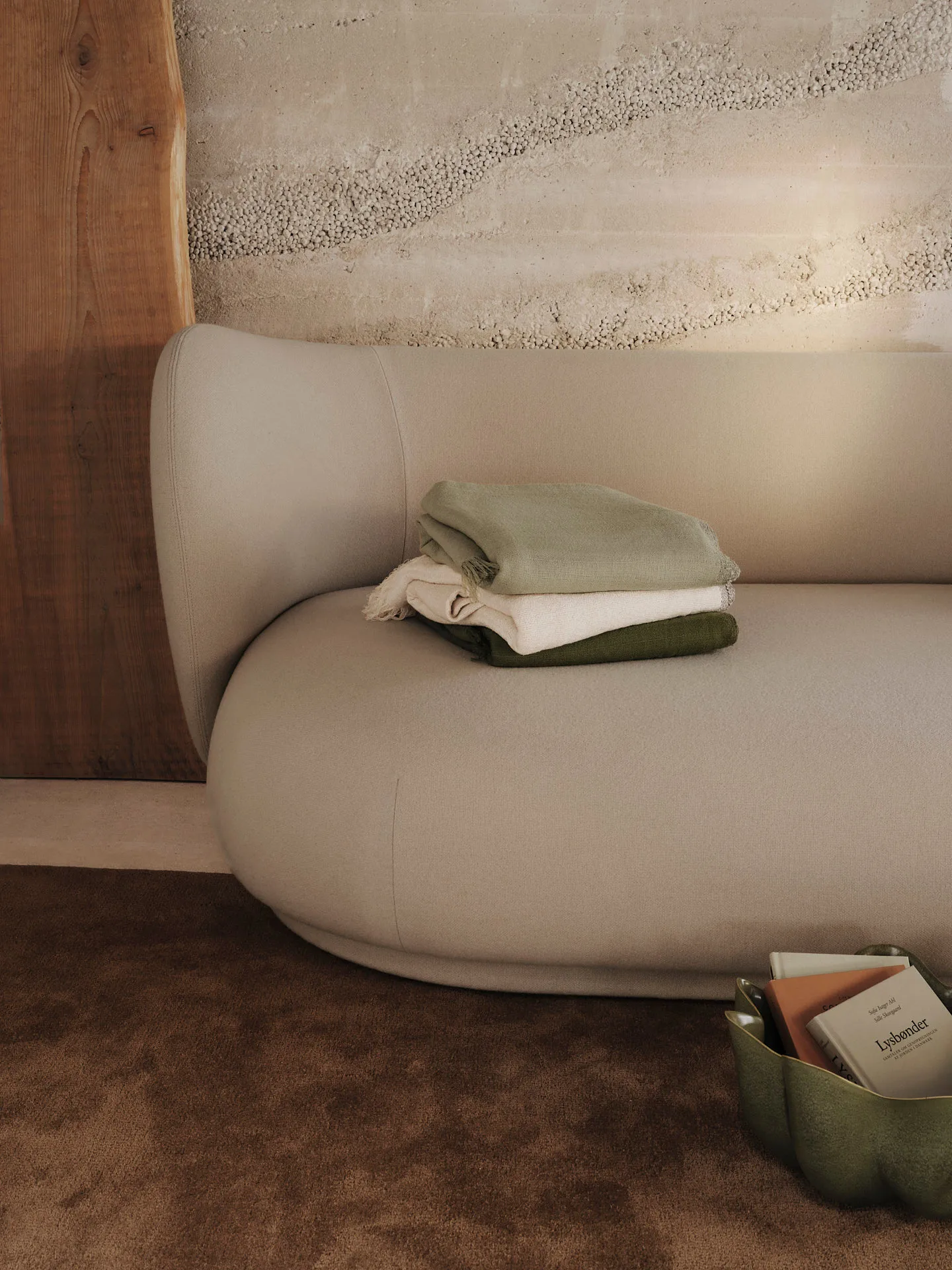 Weaver plaid 120x170 cm, Grey green Ferm Living